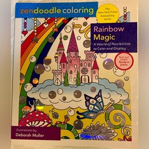 Zen Doodle Rainbow Magic adult coloring book